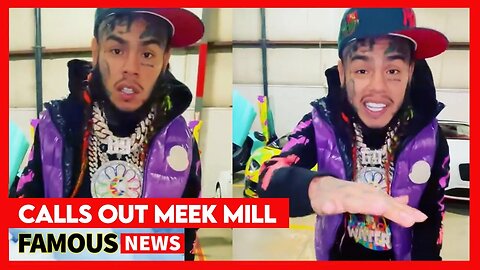 6ix9ine Shows Off His $20 Million Dollar Car Collection Calling Out Meek Mill | Famous News