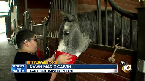 Horse therapy helps kids with special needs