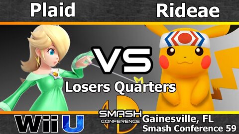 Plaid (Rosalina) vs. GoTE|Rideae (Pikachu) - Losers Quarters - SC59