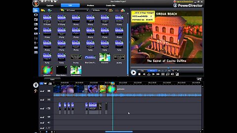 Powerdirector 8: Blue & Gold Coin Video Editing Showcase