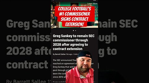 College football’s #1 commissioner signs contract extension! #collegefootball #collegefootballnews