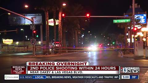 2nd police shooting in 24 hours in Las Vegas