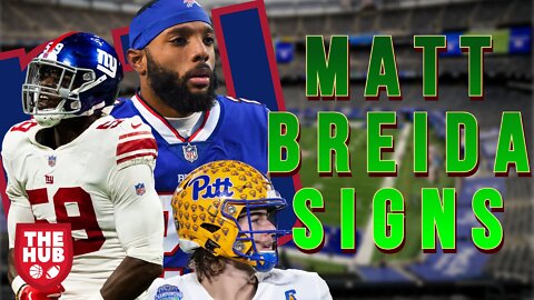 New York Giants sign Matt Breida! Lorenzo Carter's farewell, & Kenny Pickett