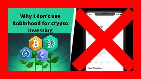 why I dont use robinhood for crypto investments #robinhood #cryptocurrency