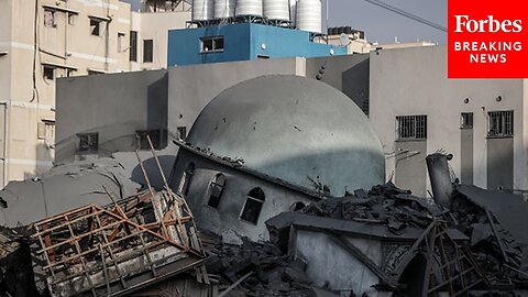 Israeli Air Stikes Cause Destruction Of Gaza Mosque As Conflict With Hamas Worsens