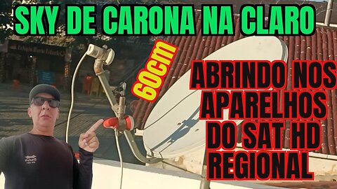 Aparelhos VIVENSIS abrir Claro e Sky no KIT CARONA antena de 60cm