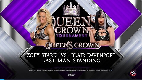 WWE 2K23 Queen's Crown Semi-Final Round 2: Zoey Stark Vs. Blair Davenport