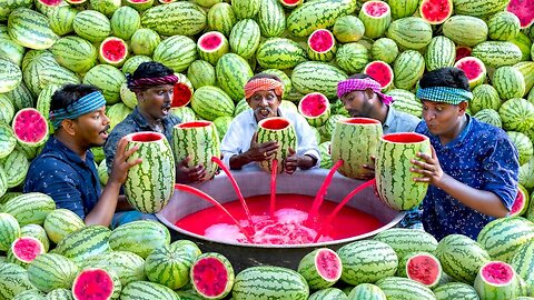 500 KG WATER MELON 🍈 Summer health drink WATER MELON Juice from fresh fruit 🍑😋😋