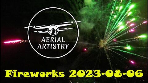 Aerial Artistry - Lac La Nonne Fireworks - 2023-08-06