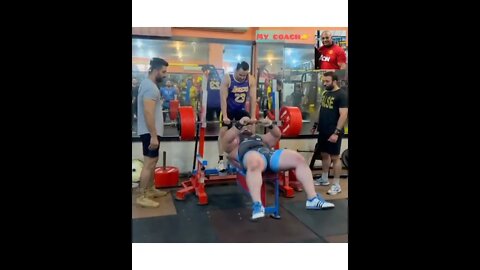 DANIAL ZAMANI 350kg no SUPINO. Próximo recordista mundial? #Shorts