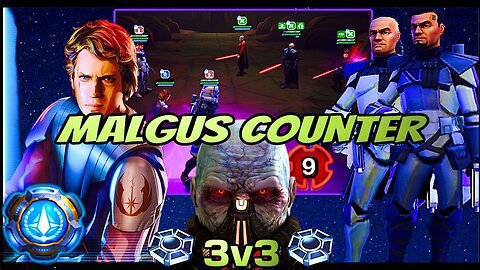 [3v3] MALGUS COUNTER w/GAS/REX/5555’s - SWGOH/GAC