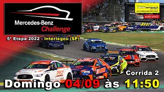 MERCEDES-BENZ CHALLENGE | Corrida 2 | 5ª Etapa 2022 - Interlagos (SP) | Ao Vivo