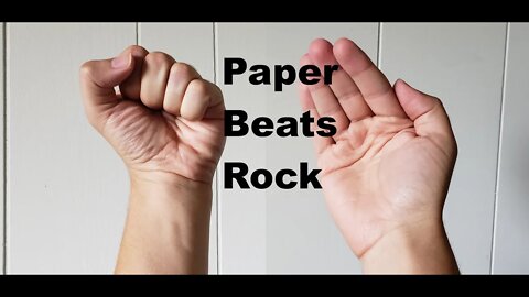 Paper Beats Rock! How Rock-Paper-Scissors Relates to Our Current Crisis