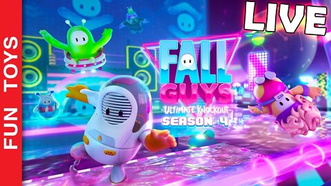 LIVE de FALL GUYS Temporada 4!!!! Venha ver eu jogar as fases pela PRIMEIRA VEZ!!!