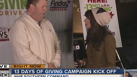 13 Days of Giving kicks off in Las Vegas