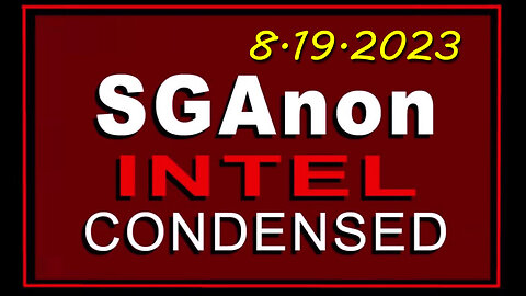 SG Anon Latest Intel Drop 08/21/23..