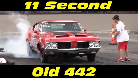 11 Second Stock Eliminator Olds 442 JEGS SPORTSNationals