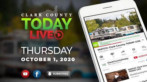 WATCH: Clark County TODAY LIVE • Thursday, October 1, 2020