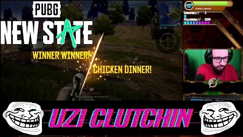 Uzi comin in Clutch for the Chicken Dinner🍗