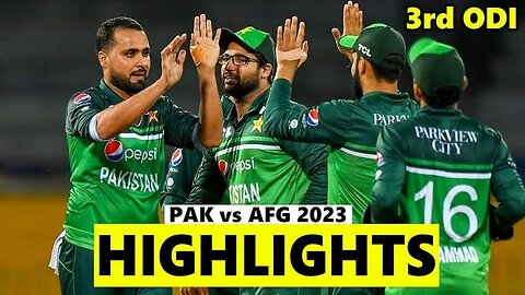 PAKISTAN VS AFGHANISTAN FULL HIGHLIGHTS 3RD ODI MATCH 2023 | PAK VS AFG 3RD ODI