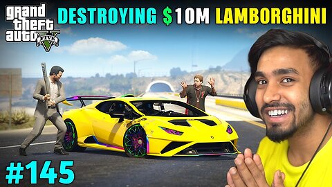 Destroying mafia Lamborghini and stealing most expensive car in GTA 5 ever new gameplay