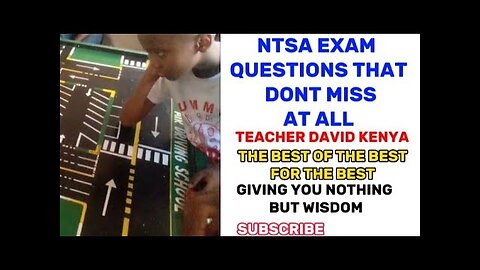 LESSON 7 - #NTSA M.T.B EXAM QUESTIONS & ANSWERS THAT DON'T MISS AT ALL (KINDLY SUBSCRIBE)