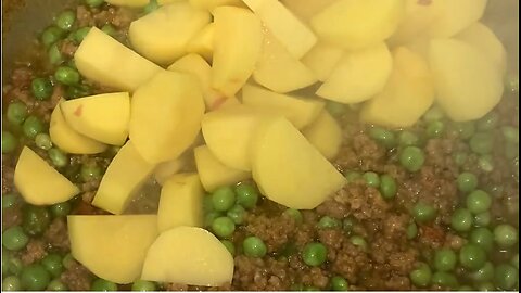 aloo matar & keema recipe