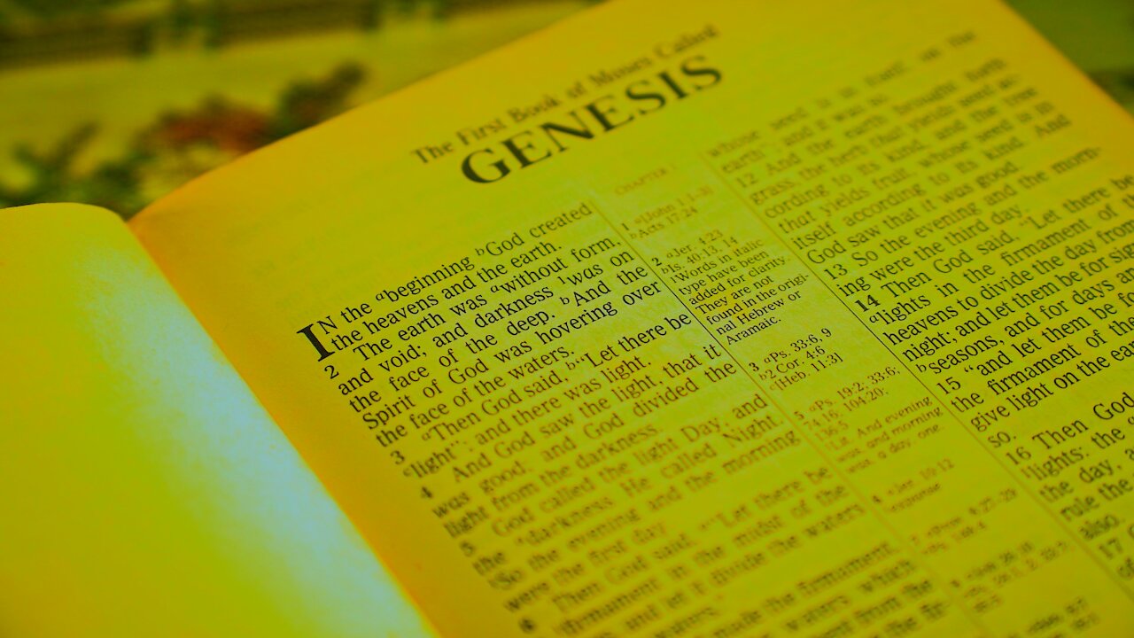 The Holy Bible - Genesis - Chapter 1 - Creation - HD - God - Jesus ...
