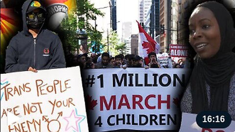 Far-left protesters COUNTERED the ‘1 Million March 4 Children’ protest in Montreal