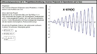 Differentialoperatoren 30 ►Projekt: Formel entwickeln für inverse Polynom D-Operatoren von x·h(x)