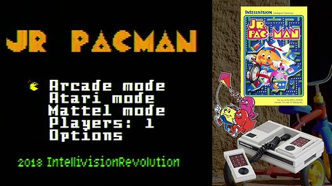 Jr. Pac-Man (Mattel Intellivision) - [Level 1] [Fast Jr.] [Xtr Norm]