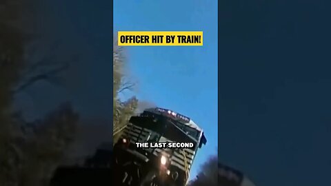 Cop Runs Into Train During Chase