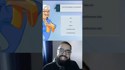 Vou quebrar o Akinator com Obina ex jogador #shorts