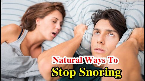 Natural Ways To Stop Snoring