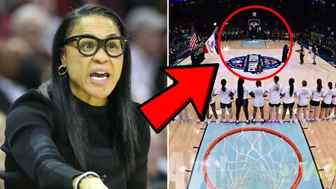 Woke South Carolina Women's Basketball Team PROTESTS National Anthem During Championship Game