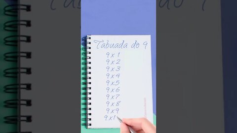 #concursonarrado #tabuada #truque #matemática #concursopúblico #vestibular #enem Tabuada do 9