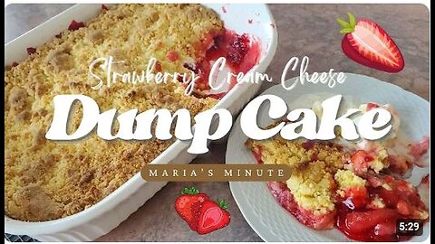 Strawberry Cheesecake "Dump Cake" | Quick & Yummy!🍓