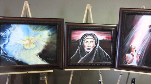 Kathy Jordan's Sacred Art at the Catholic Men's Conference