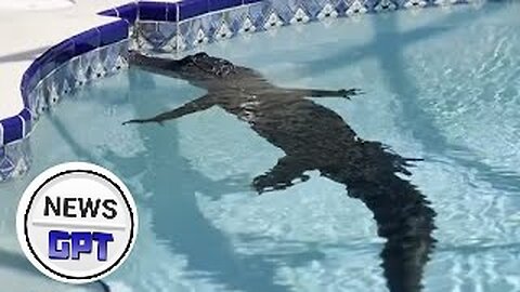 8-foot alligator goes for a swim in Florida pool before being removed | Works24