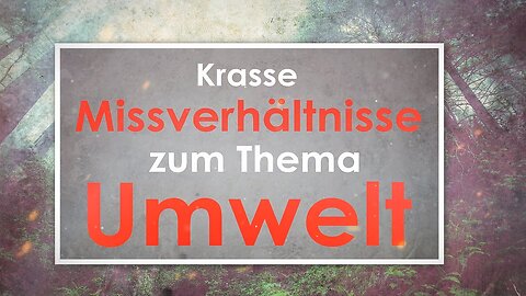 Krasse Missverhältnisse zum Thema Umwelt