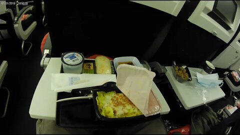 Air France Dinner AF 65 LAX to CDG/KBP Ukraine #Shorts