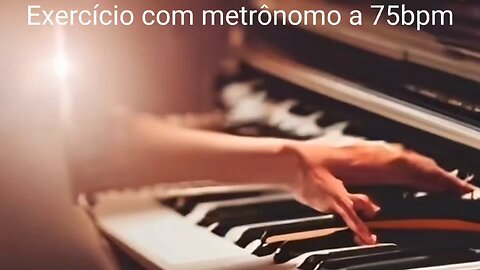 Exercício com metrônomo a 75bpm