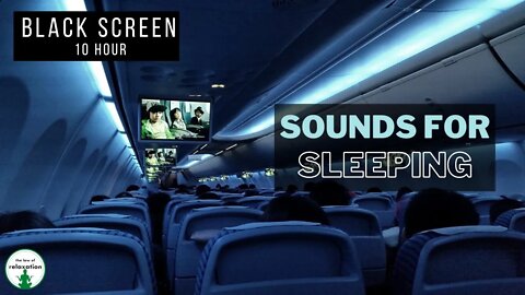 Airplane Cabin Noise | 10 hours | Black Screen