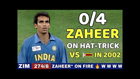 India Vs Zimbabwe 2002 CT Trophy Highlights | ZAHEER KHAN Took 4 Wickets Vs ZIM | Shocking Bowling😱🔥