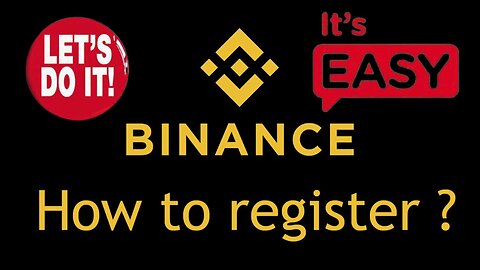 Binance registration video tutorial for beginners