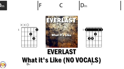 EVERLAST What it's Like FCN GUITAR CHORDS & LYRICS NO VOCALS