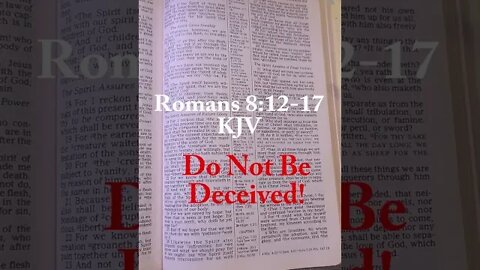 Are You Being Deceived? You Need to Hear This! #shorts #scripture #romans8 #bible #bibleverse