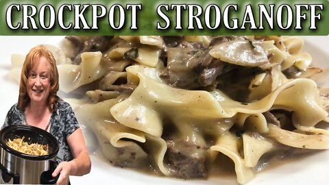 CROCKPOT CREAMY BEEF STROGANOFF RECIPE USING A ROAST