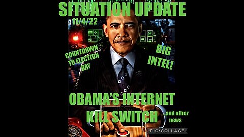 Situation Update 11/4/22 ~ Trump Return - Pelosi Arrest - Pic Of Obama