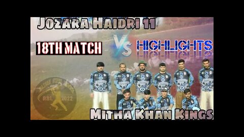 RSL Ramzan Super League 18TH Jozara Haidri11 VS Mitha Khan || Highlights #cricketmela #AK-47 #RSL